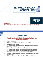 Materi 5 - Proyek Konstruksi, Pihak-Pihak Yang Terlibat, Dan Kerjasama (Kontrak)