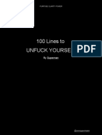 100 Lines To Unfuck Yourself