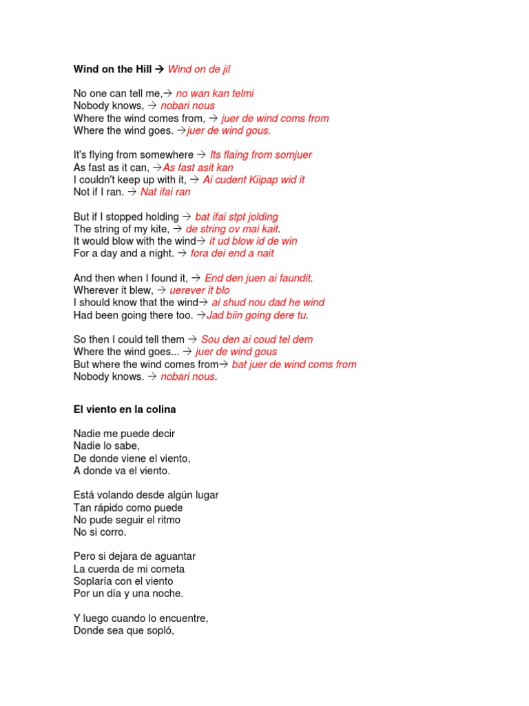 Wind On The Hill | PDF