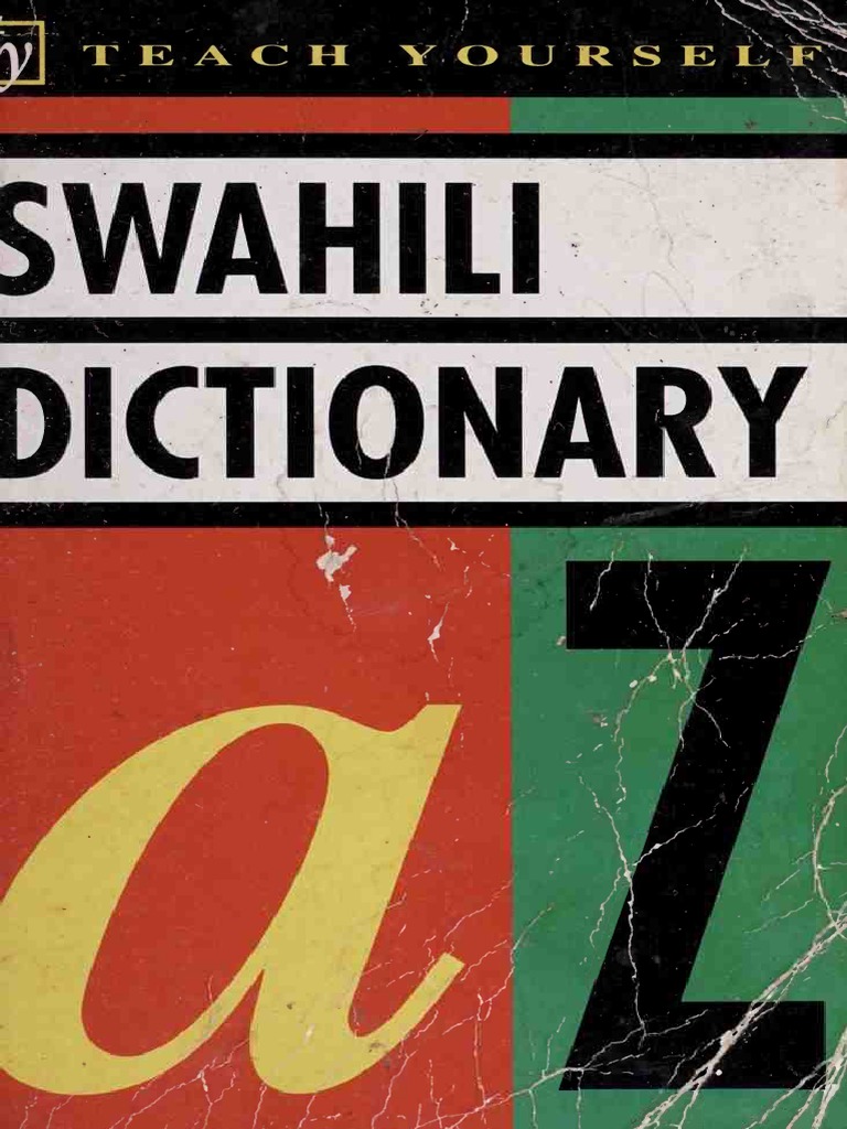 Swahili Dictionary Download Free PDF Swahili Language Verb