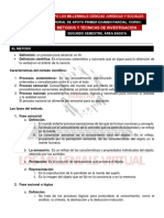 MÉTODOS Y TÉCNICAS DE INVESTIGACIÓN, Primer Parcial