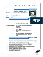 Curriculum Vitae: Augusto Israel Barberena Caico