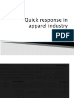 Quick Response in Apparel Industry: Yuvraj Garg