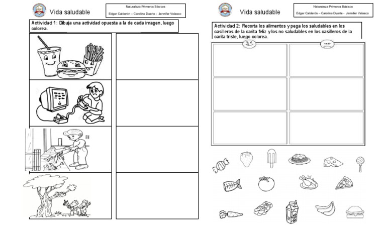 Actividades de Vida Saludable para Niños | PDF