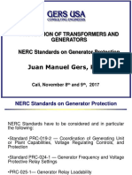 NERC Standards on Generator Protection