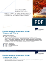 Chapter 4 - Engagement Planning Considerations, Objectives, Scope, Risk-Based Internal Audit Engagement