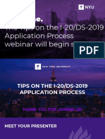 Tips On The I-20 - DS-2019 Application Process-FINAL