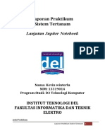 Laporan Praktikum Sistem Tertanam: Lanjutan Jupiter Notebook