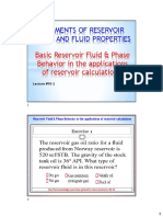 Lecture 10-2 Basic Reservoir Fluid & Phase Behaviour - Applications