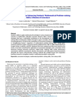 Assessment Strategies For Enhancing Students' Mathematical Problem-Solving Skills: A Review of Literature