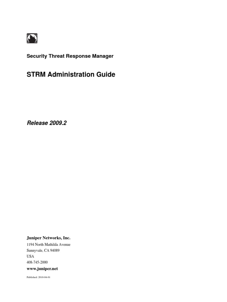 STRM Administration Guide: Security Threat Response Manager | PDF ...
