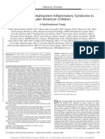 COVID-19 and Multisystem Inflammatory Syndrome in Latin American Children 2021