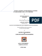 Load Balancing Control of Web Server Clusters: N-Tanks Model and A CTCT Method