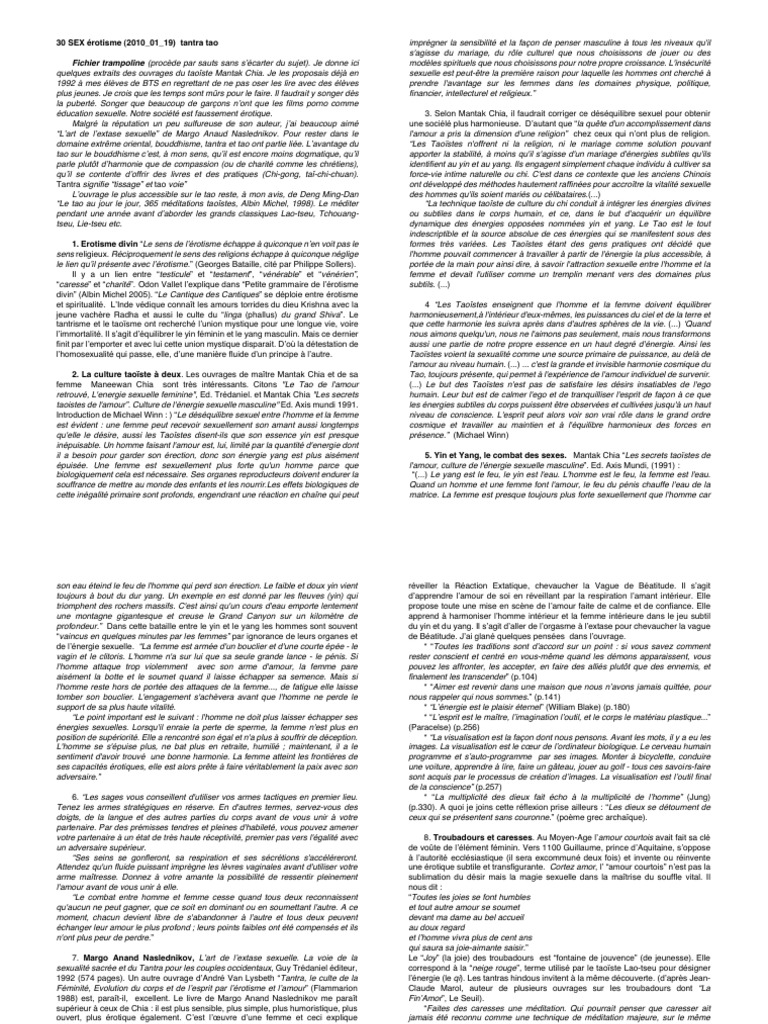 Équilibre sexuel dans le Tao et Tantra | PDF | Tantrisme | Yin et yang