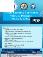 Virtual Executive Conference With Cid Personnel (Psdss & Epsvrs)