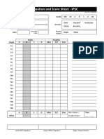 Participation and Score Sheet - IPSC