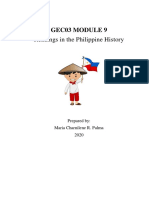 Readings in The Philippine History: Gec03 Module 9