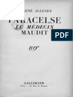 Paracelse, Le Médecin Maudit - R. Allendy