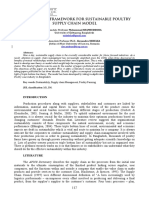 A Conceptual Framework For Sustainable Poultry Supply Chain Model