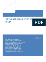 Silvio Napoli's Strategic Challenges at Schindler India