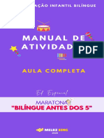 Manual de Atividades - Maratona Bilíngue Antes dos 5