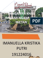 Makanan Daerah Ngawi - 191224016 - Imanuella Kristika P.M