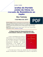 Mao Tsetung - As Tarefas do Partido Comunista da China no Período da Resistência ao Japão