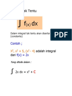 Integral Tak Tentu