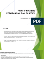 Prinsip Hygiene Perorangan Dan Sanitasi