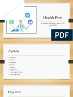 Health First: A Platform That Helps To Restore Your Good Health