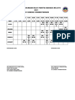 Jadual Penggunaan Bilik Pemulihan