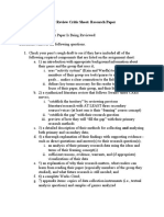 Research Paper Peer Review Critic Sheet - Spring 2021 1 1