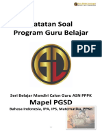 Catatan Soal Program Guru Belajar Seri Belajar Mandiri Calon Guru ASN PPPK Mapel PGSD