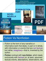 Fiction:: Fiction Vs Non-Fiction Short Story Novel Novella