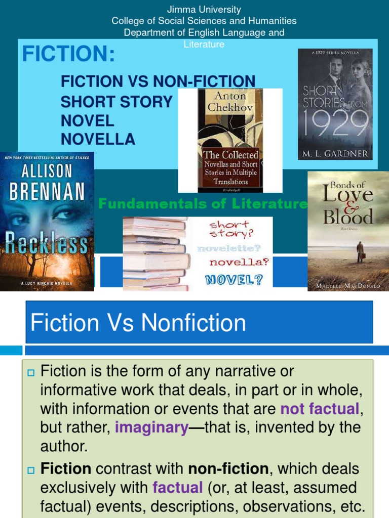 Fiction Fiction Vs NonFiction Short Story Novel Novella PDF Novella Novels