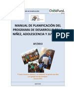 Manual de Planificacion Programación Niño Quirquincho Feliz