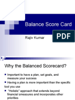 Balance Score Card: Rajiv Kumar