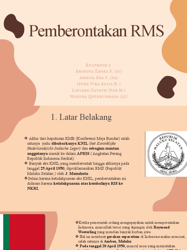 Pemberontakan RMS (Republik Maluku Selatan) | PDF