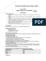 DSP (18EC52) Course File Planning