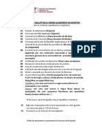 Requisitos para Optar El Grado Académico de Maestro