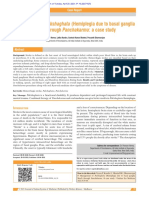 Management of Pakshaghata (Hemiplegia Due To Basal Ganglia Bleed) Through Panchakarma: A Case Study