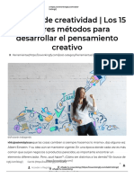 Técnicas de Creatividad - Los 15 Mejores Métodos para Generar Ideas