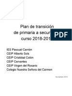 Plan de Transición 2018 - 2019
