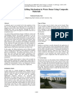 Design and Analysis of Lifting Mechanism in Water Dams Using Composite Materials