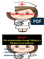 Kinds of Public Speaking