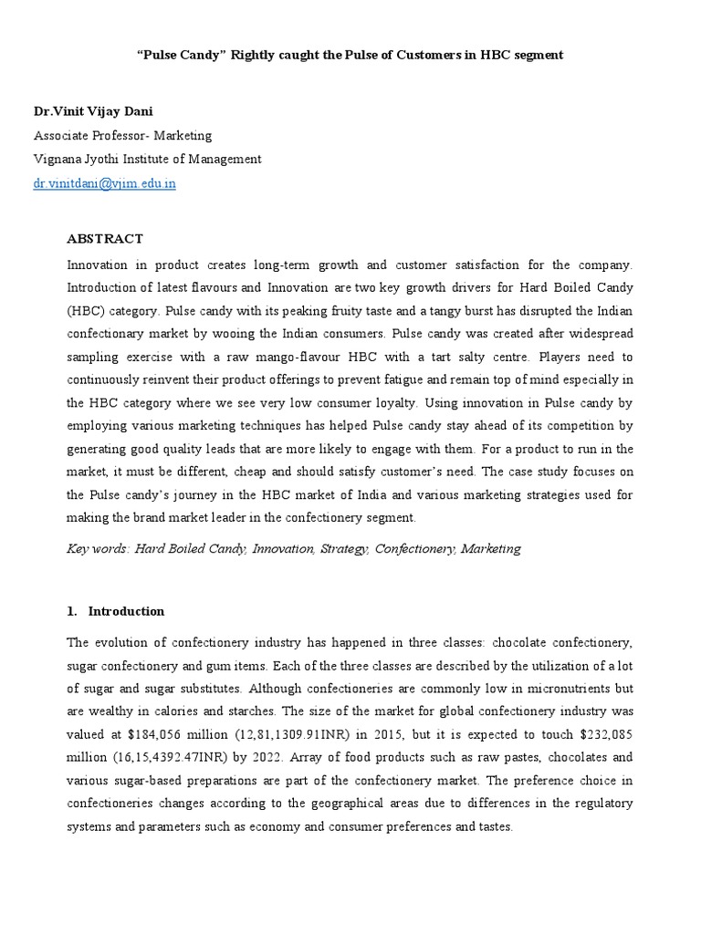 Pulse Candy Rightlycaughtthe Pulseof Customersin HBCsegment PDF