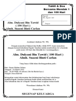 WEContoh Undangan Tahlilan Terbaru