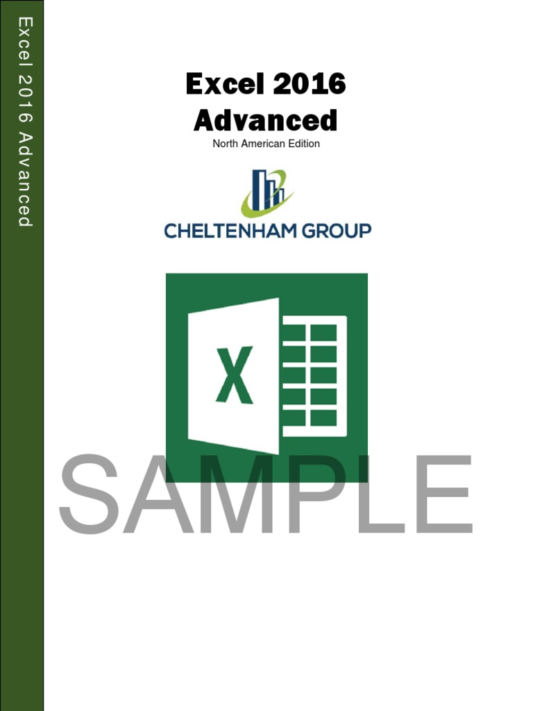 Excel 2016 Advanced Training Guide | PDF | Microsoft Excel | Menu ...