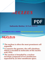 Nucleus: Sudhanshu Shekhar, M.Tech Biotech