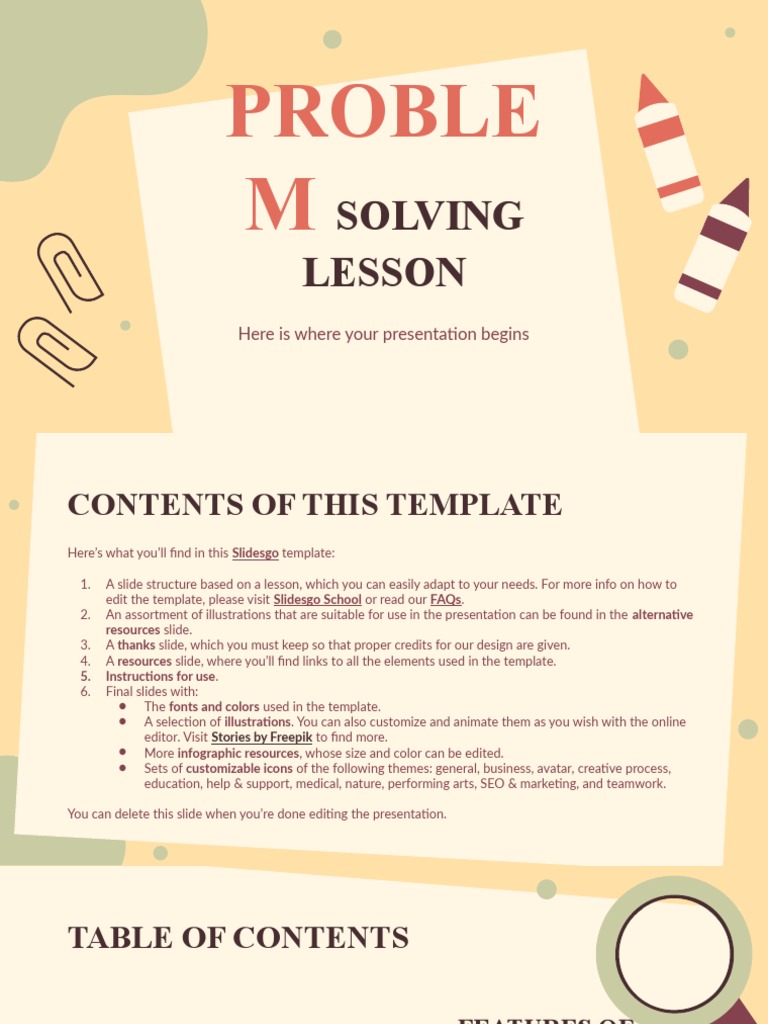 Problem Solving Lesson - by Slidesgo | PDF | Planets | Solar System